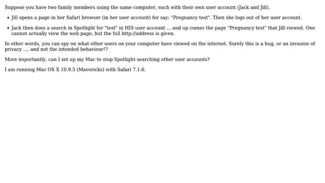 Apple: Privacy fail? Spotlight shows the Safari pages read by other user accounts смотреть онлайн