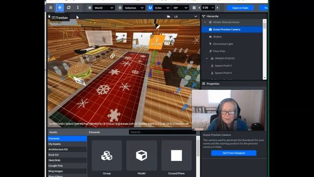 Taking a Scene View for Mozilla Hubs Room смотреть онлайн