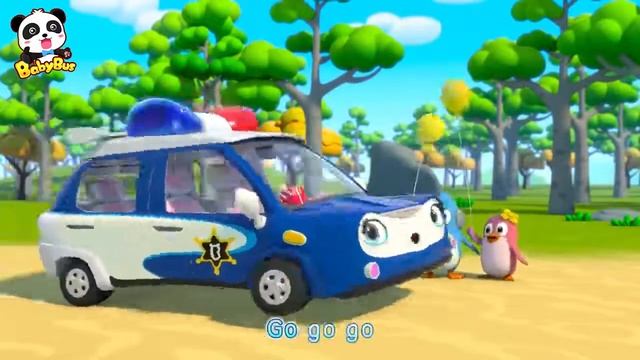 Brave Police Car - Polly | Monster Truck, Fire Truck | Cars for Kids | Kids Songs I Super Panda смотреть онлайн