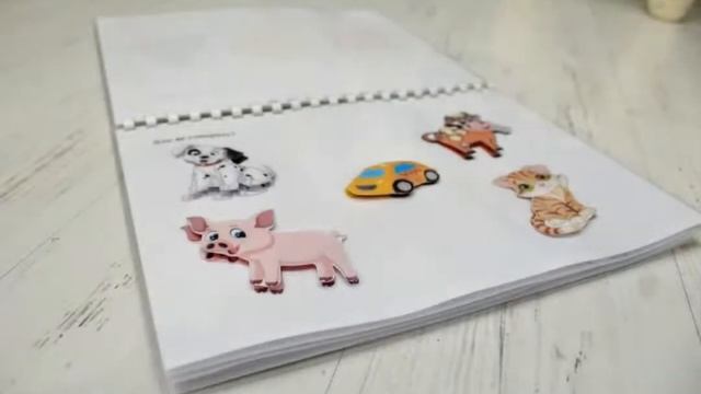 Альбом на липучках для розвитку дітей 1-2 років, Книга на липучках для розвитку дітей 1-2 років