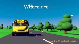 Big Hello Song - Lyric Video - Easy Version - Teacher Zia Preschool Music