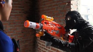 Nerf Guns War : Girl Brave Support Police Men Of TTNerf Team Special Fight Boss X Criminal Dangerou