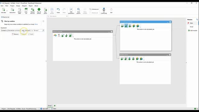 Automate web-forms, Airtable, PowerPoint, and email in one visual no-code workflow.