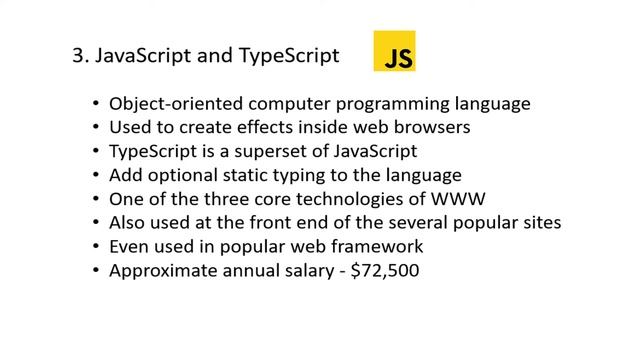 Top 5  programming language to learn in 2020