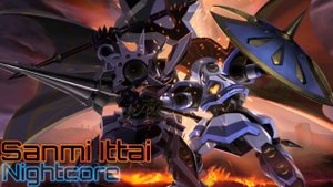 Sanmi Ittai (Nightcore) | LBX W 2 opening(Danball Senki) (Full song)