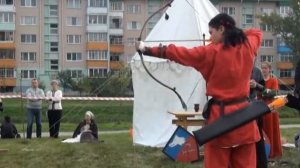 Праздничное шествие и рыцарский турнир на юбилее Слуцка.