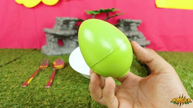 Playmobil 123 Animals Surprise Eggs!! "Jungle Daddy" learn zoo toys safari kids cow zebra смотреть онлайн