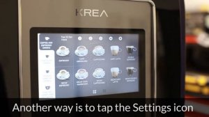 Necta Krea Touch | Resetting the Waste Counter