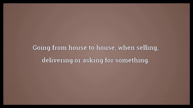 Door to door Meaning смотреть онлайн