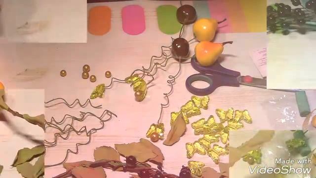 Осень. Декор. Своими руками. Веночек на дверь. смотреть онлайн