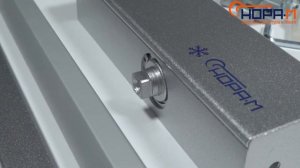 Дверной доводчик со скользящей тягой 820 Slider (от 25 до 70 кг) (Серебро)