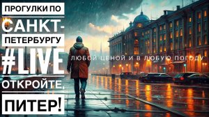 Любой ценой и в любую погоду! / Прогулки по Санкт-Петербургу #LIVE