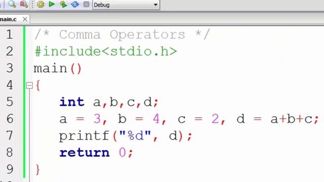 36. Comma Operator in C Programming (Hindi)