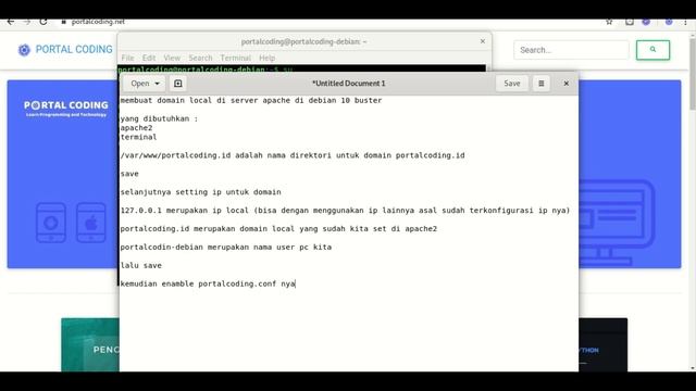 membuat domain local pada server apache di debian 10 buster смотреть онлайн