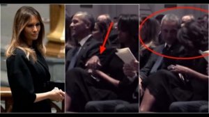 Michelle Flies Into Rage At Barack After Melania Makes Brave Move At Funeral