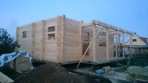 Строительство дома из профилированого бруса