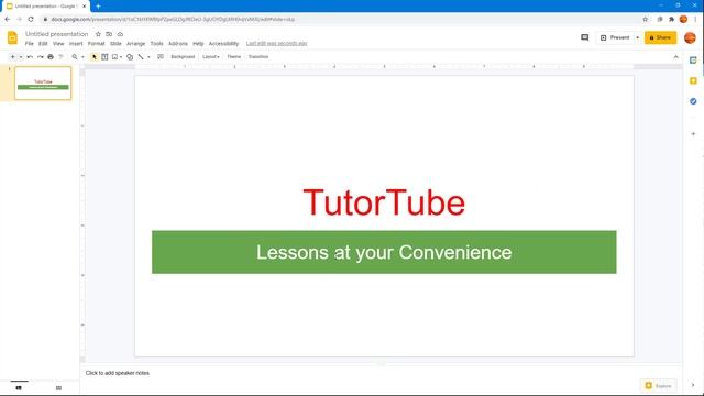Google Slides Tutorial - Lesson 114 - Update Theme