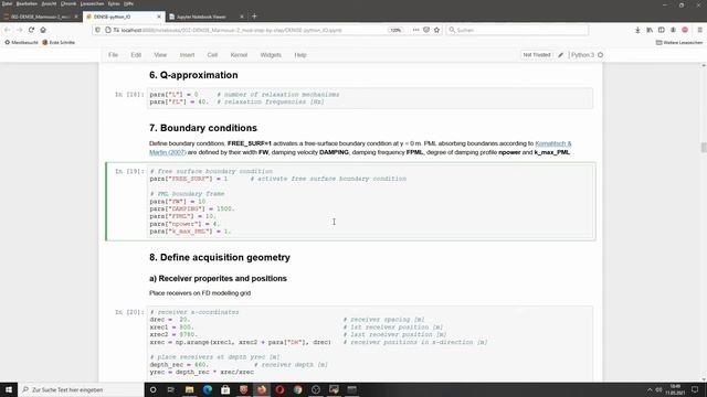 NGP Course Seismic FWI Tutorial 4: DENISE Black-Edition Modelling Parameters
