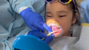 Adventure at the Dentist! See how brave she is!#5yearsold #dentalvisit #gymnast #dentist #kids