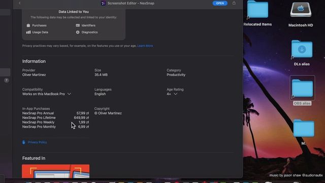 [MAC] Screenshot Editor NexSnap Mac App Store - Basic Overview