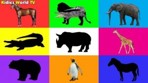 Let's Learn Wild Animal Names And Animal Sounds For Kids | Safari Animal Puzzle