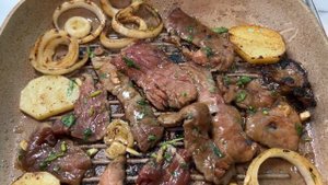 Корейская говядина на гриле/Grilled Korean Beef/ Cокоги-гуи/ 쇠고기구이