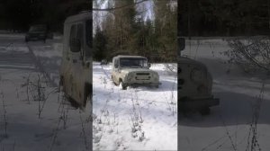уаз на 31 сафари по мокрому снегу