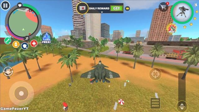 Rope Hero: Vice Town - (Transformer Jet Airplane Fight Green Wood Monsters) - Android Gameplay HD смотреть онлайн