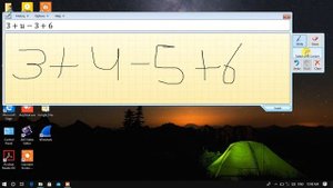 Math Input Panel in Windows 10