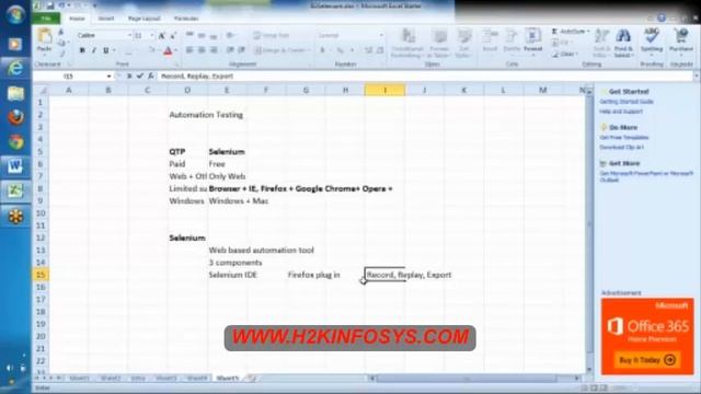 Selenium WebDriver Testing Training Tutorial 1 | Selenium Online Course | H2k Infosys | Free Demo