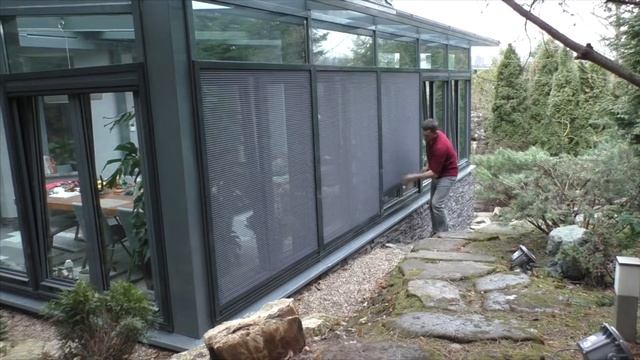 Плиссированная москитная система Miny 17, вертикальный сдвиг смотреть онлайн