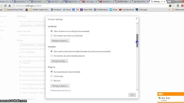 How To Disable - Enable, Manage Exceptions Chrome Pop Up Blocker смотреть онлайн