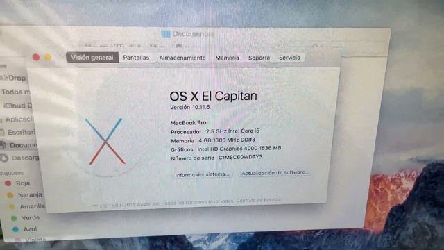 MacBook Pro 2012 13" OSX Intel i5, Capitan, 4GB RAM, 500 HD, CD смотреть онлайн