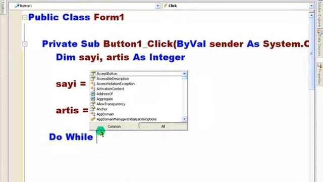 VisualBasic NET 2008 Ders 91   Do While    Loop Örnek   Mozilla Firefox