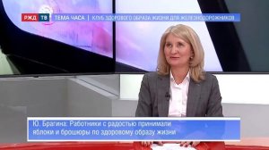 Клуб здорового образа жизни для железнодорожников || Юлия Брагина в программе «ТЕМА ЧАСА»