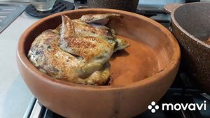 Курица чкмерули по-грузински