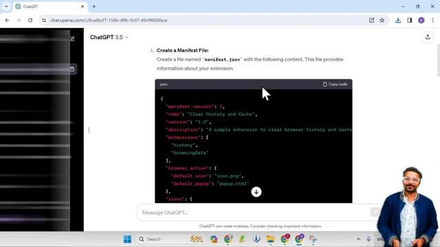 💻Let's Make Google Chrome Extension using ChatGPT | Browser History & Cache Cleaner