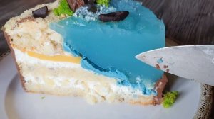 ХИТ! ТОРТ-ТОП! Торт остров с эффектом воды от Надежды Барс
