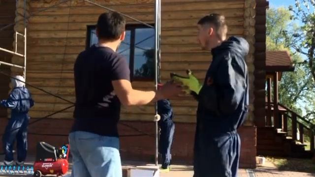 Герметизация швов в срубе. Тёплый шов. смотреть онлайн