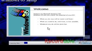 Установка Windows 95