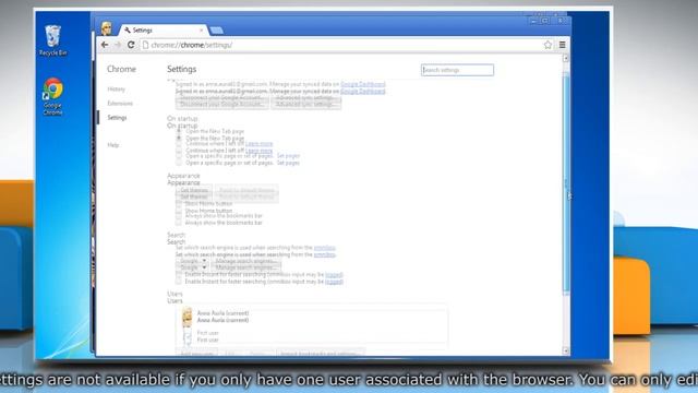 Google™ Chrome: How to edit a user profile in Windows® 7 смотреть онлайн
