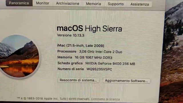 iMac 21.5" del 2009 16GB Fastizzato con SSD! #macfaaast смотреть онлайн