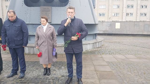Зам. главы Игорь Пономарев на акции памяти моряков крейсера "Киров", 15.09.21