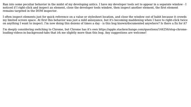 Apple: Safari 7 Developer Tools Bug? смотреть онлайн