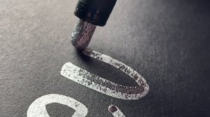 Molotow Liquid Chrome Marker Lettering Swatches On Black Paper | Stationery Pal