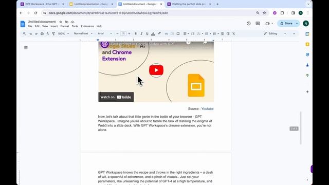 Free images with AI in Slides and Docs - Chrome Extension