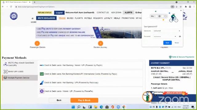 Webinar on the use of IRCTC