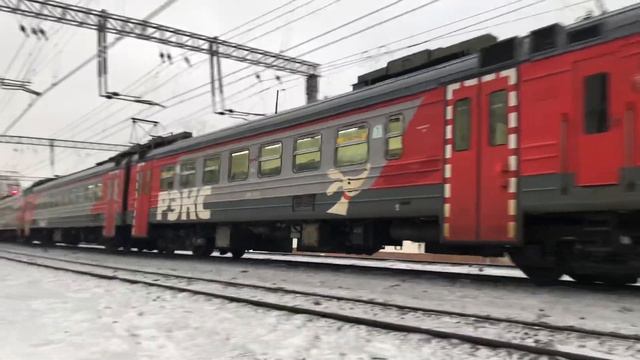 ЭД4М-0380 ОАО РЭКС и ЭД4М-0238 На перегоне Нижегородская-Серп и Молот смотреть онлайн