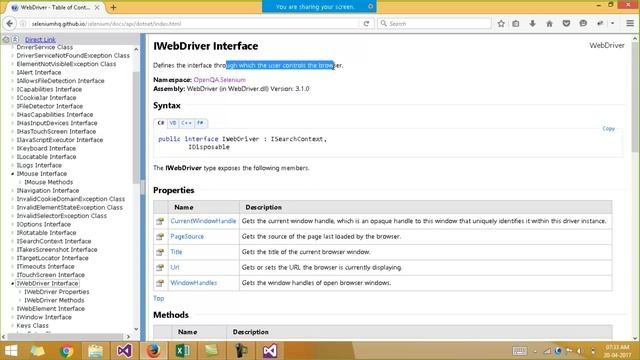 Selenium C# Trial Class 3