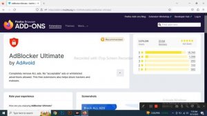 Adblocker ultimate by Firefox ADD